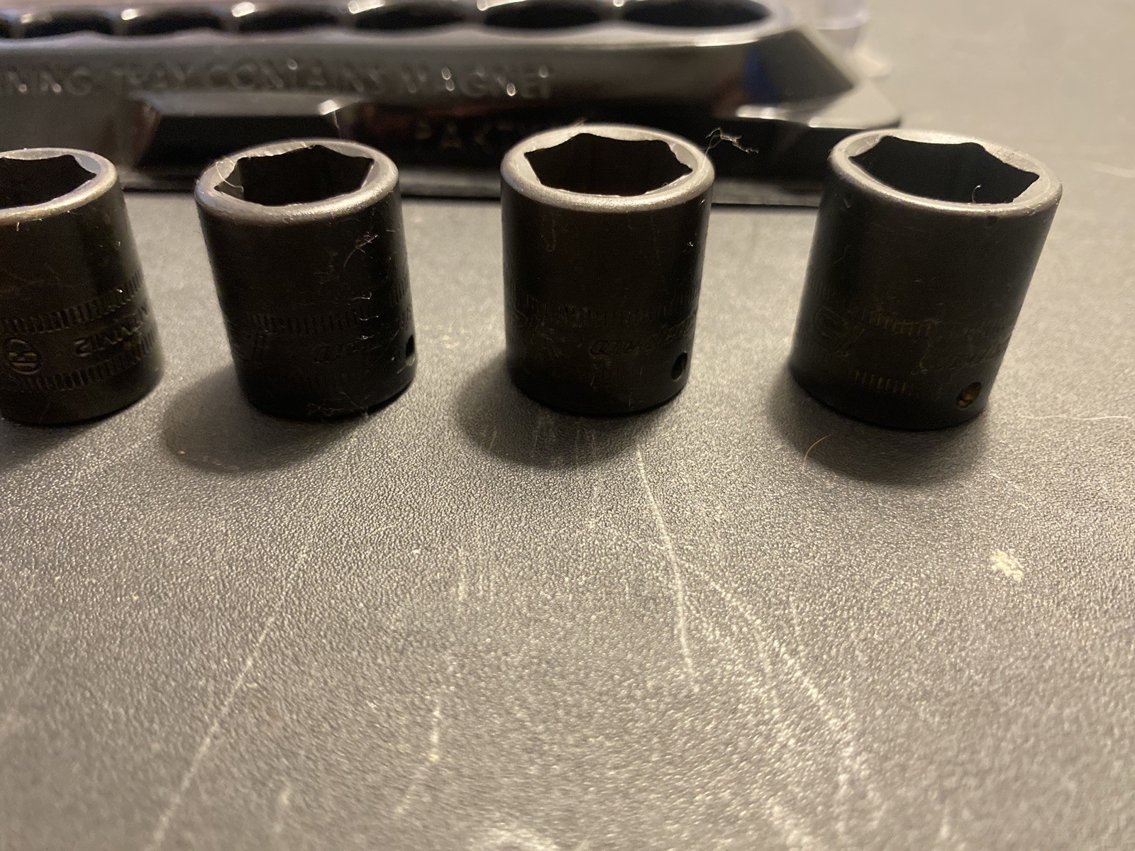 Snap On imtmm impact 1/4 drive shallow socket set 6pc INCOMPLETE READ