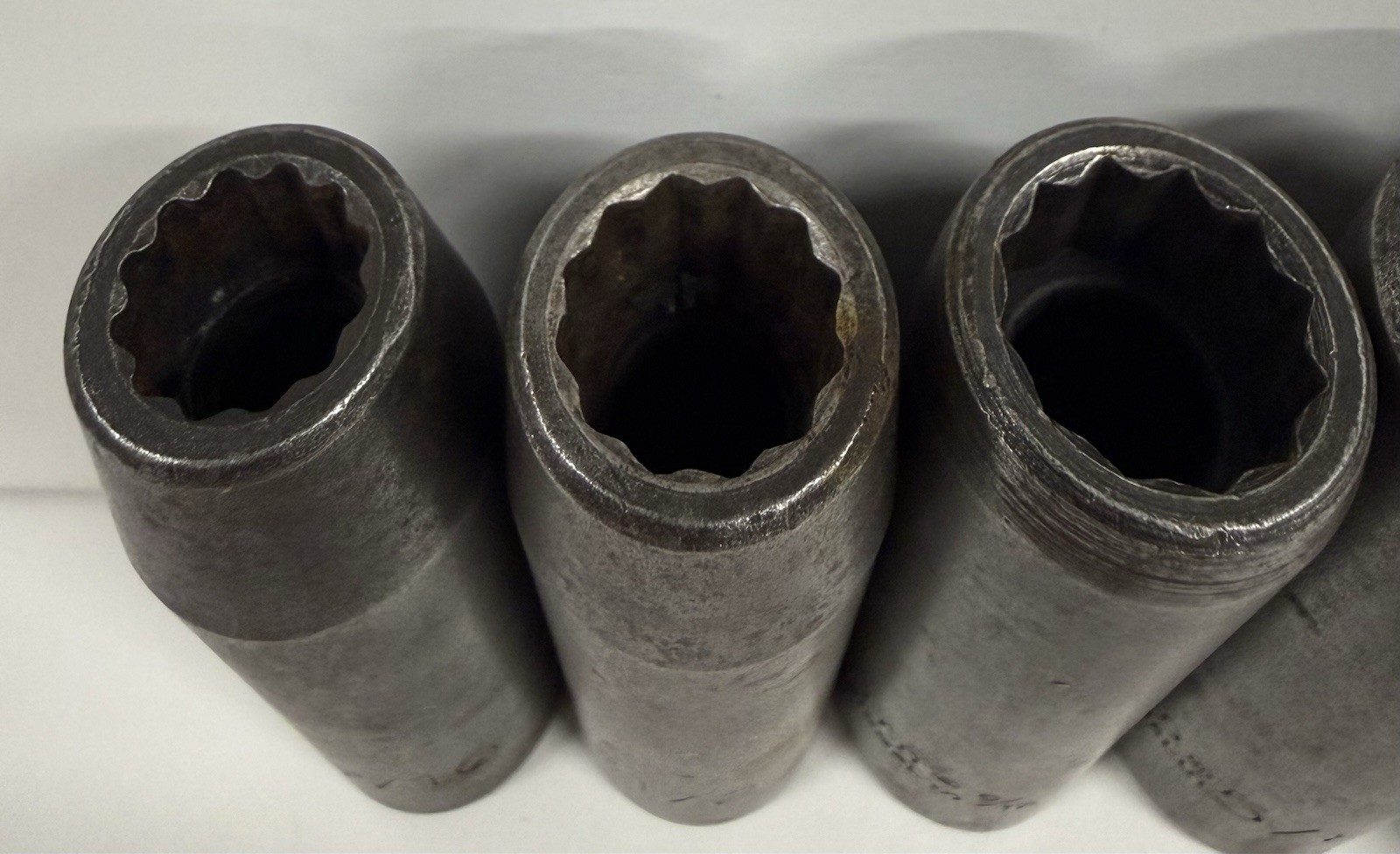 6 Proto Professional Deep Impact Socket 1/2 Drive 12 Pt Point 7/16” to 15/16”