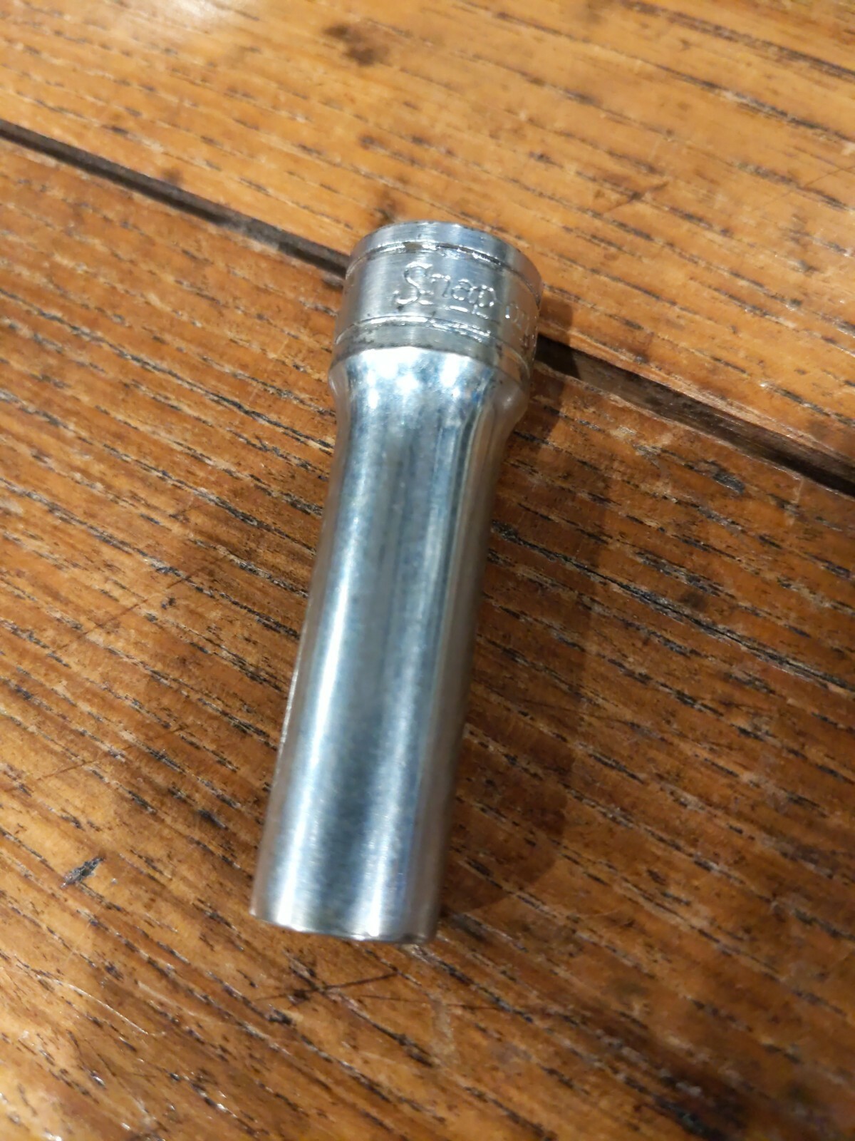SNAP-ON SF-121 USA 3/8 Deep Socket 3/8-drive 12-pt PAT NO 3273430 underline logo