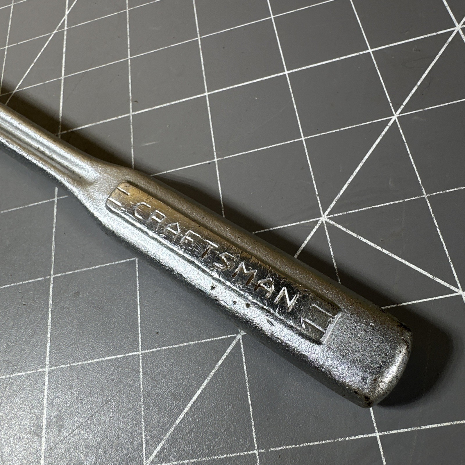 VINTAGE CRAFTSMAN -V- 3/8″ DRIVE FLEX HEAD QR OIL PORT RATCHET USA