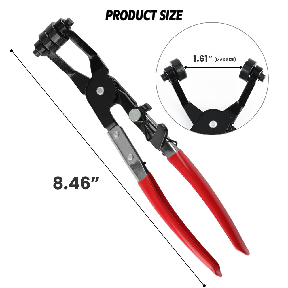 45° Angled Hose Clamp Clip Pliers Car Van Fuel Coolant Air Pipe Spring Garage US