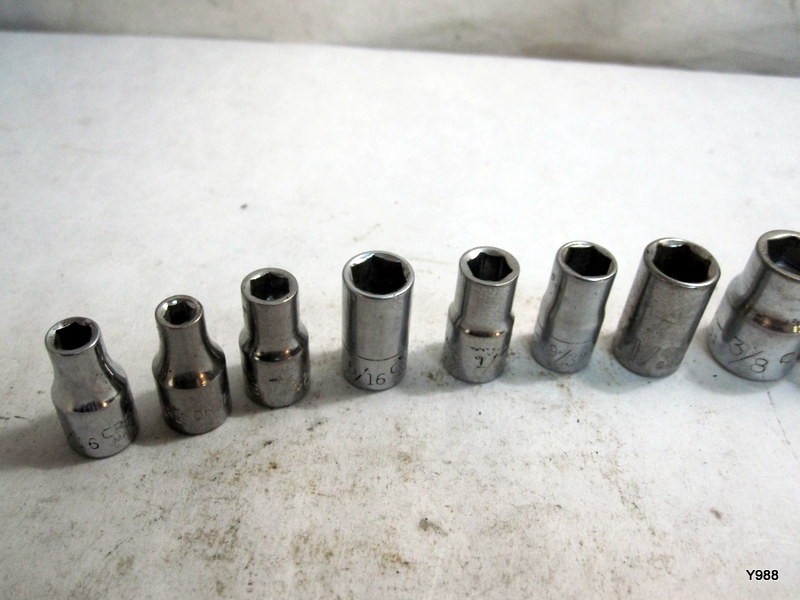CRAFTSMAN set of 14 sockets mix lot see description