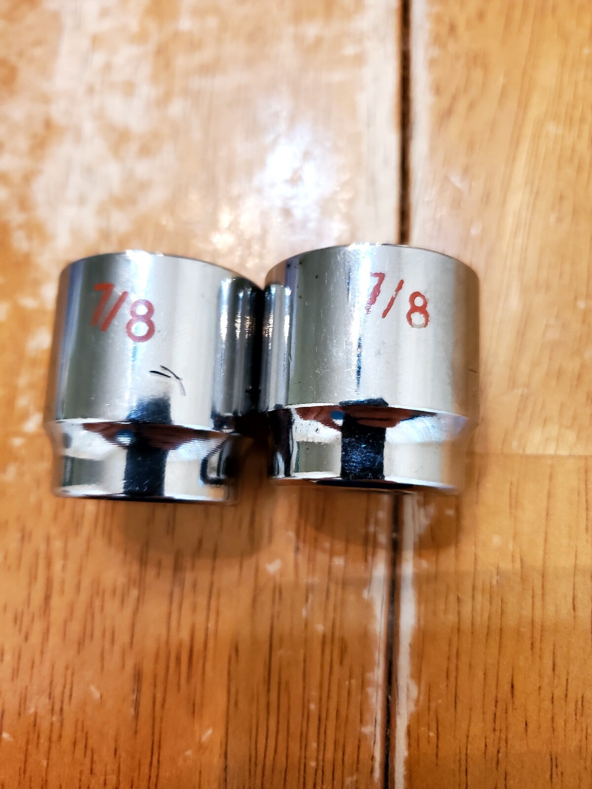 Matco Tools 3/8″ Drive 7/8″ 6&12PT SAE Shallow Chrome Sockets Lot Of 2