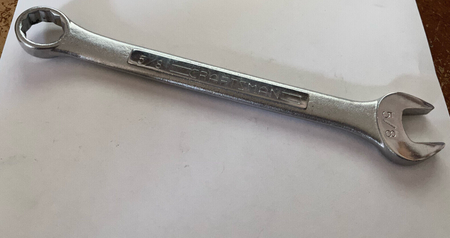 Craftsman Tools 5/8″ SAE Combination Wrench -E- 44577 12 point Made In USA