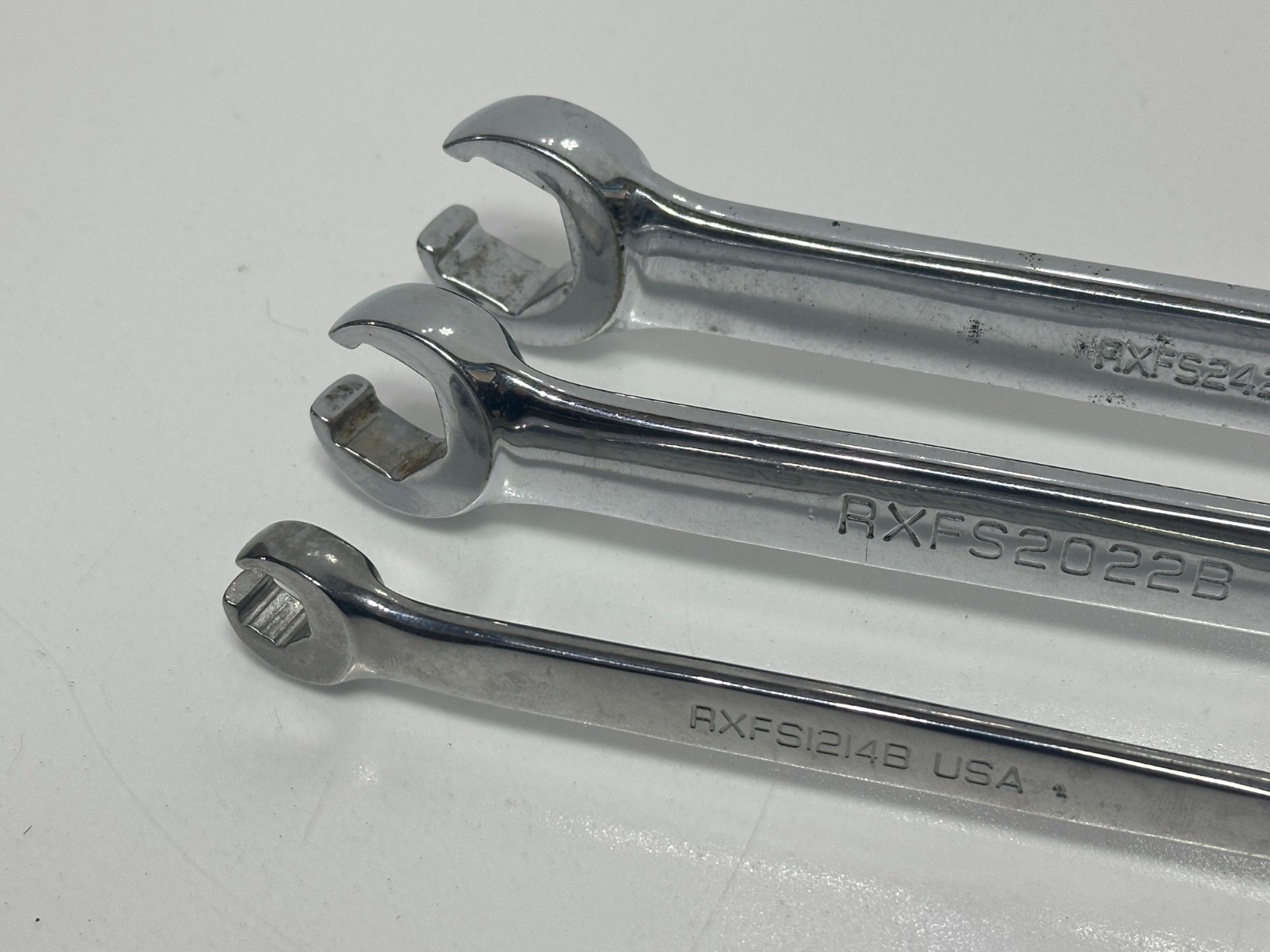 🇺🇸Snap-On USA 3pc SAE Flare Nut Line Wrench Lot RXFS24226A RXFS2022B RXFS1214B