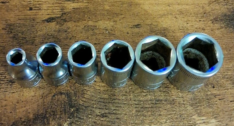 Craftsman 6pt 1/4″ Drive V Metric Sockets 4mm,6mm,7mm,9mm,11mm,12mm