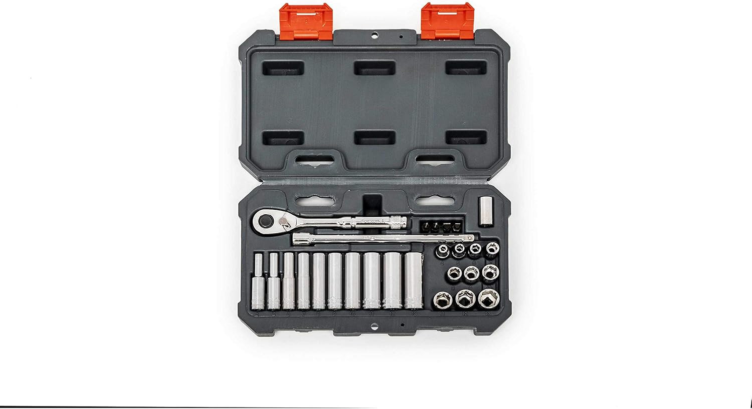 Crescent 27 Piece 1/4″ Drive 6 Point Standard & Deep One Size, Multicolor