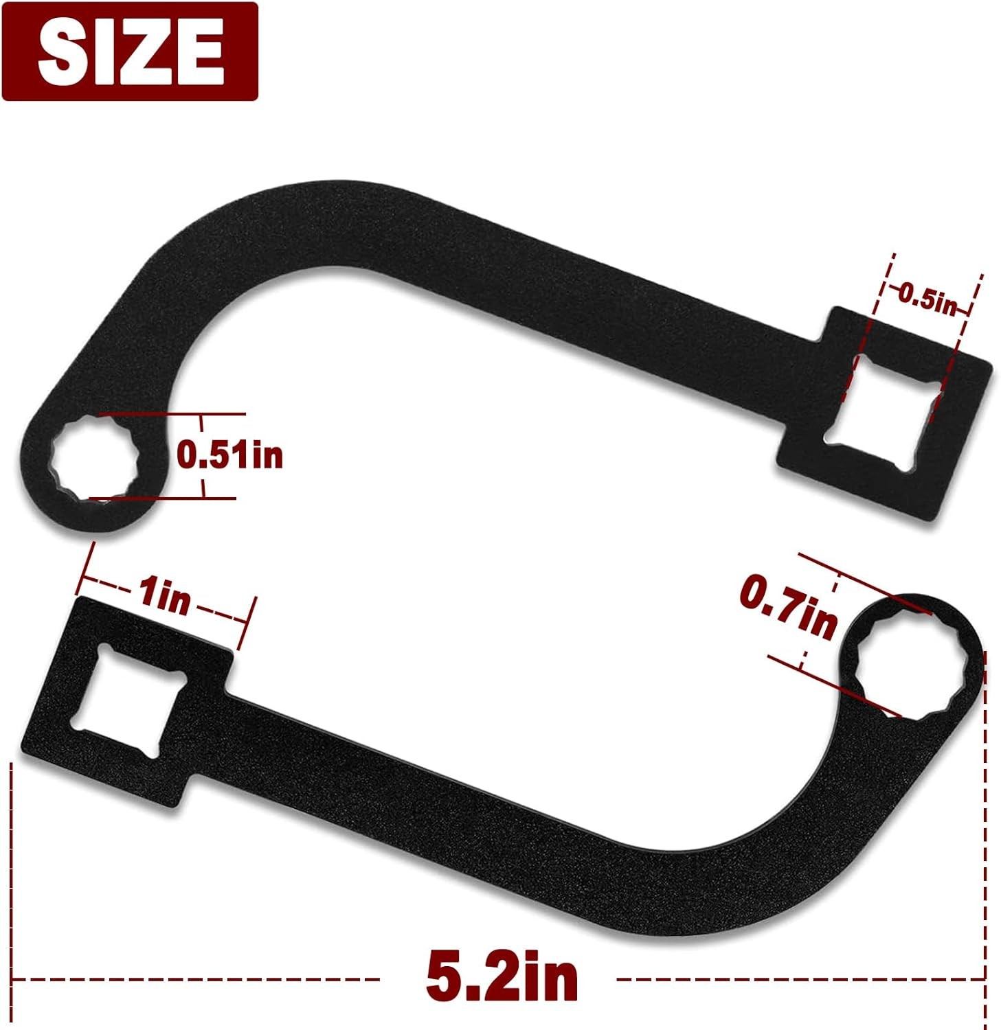 12MM & 15MM Turbo Charger Bolt Wrench Tool Set For Cummins ISB 5.9L 6.7L Diesel