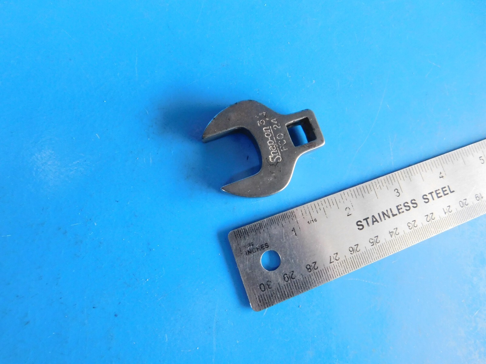 USED, SNAP ON TOOLS «3/4 IN.» OPEN END CROWSFOOT, 3/8 IN. DR. , PART# FCO24 ,USA