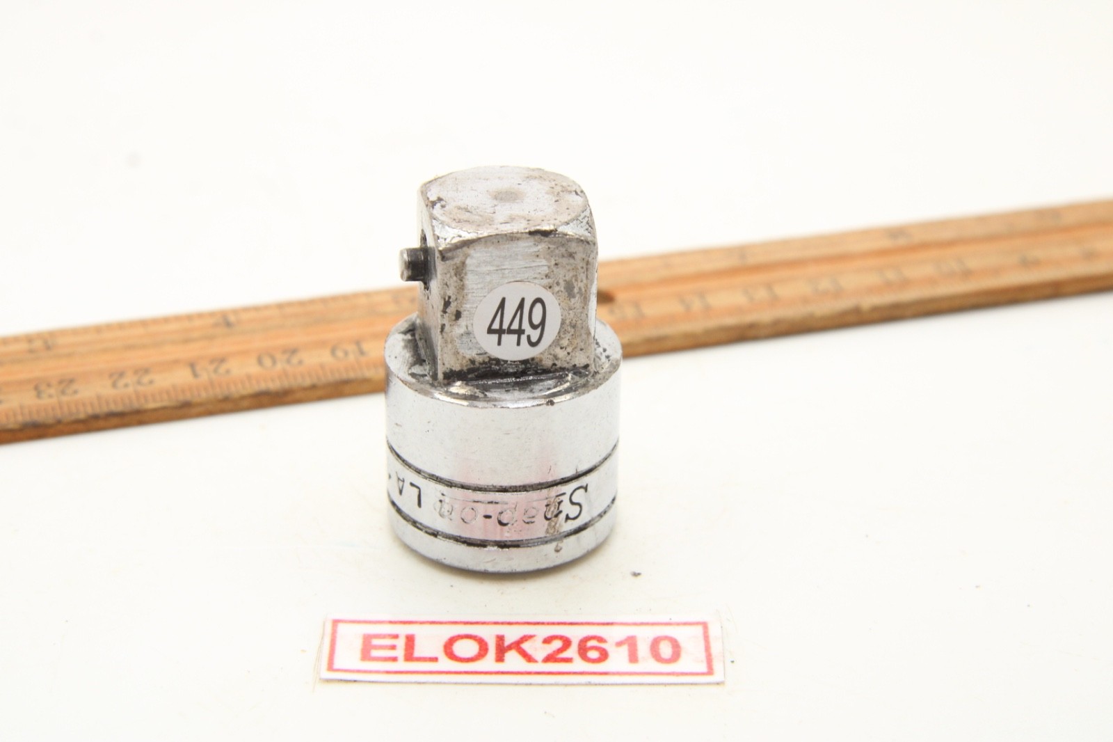 Snap On LA12 1/2″ Female x 3/4″ Male Drive Chrome Locking Butt Adaptor Socket US