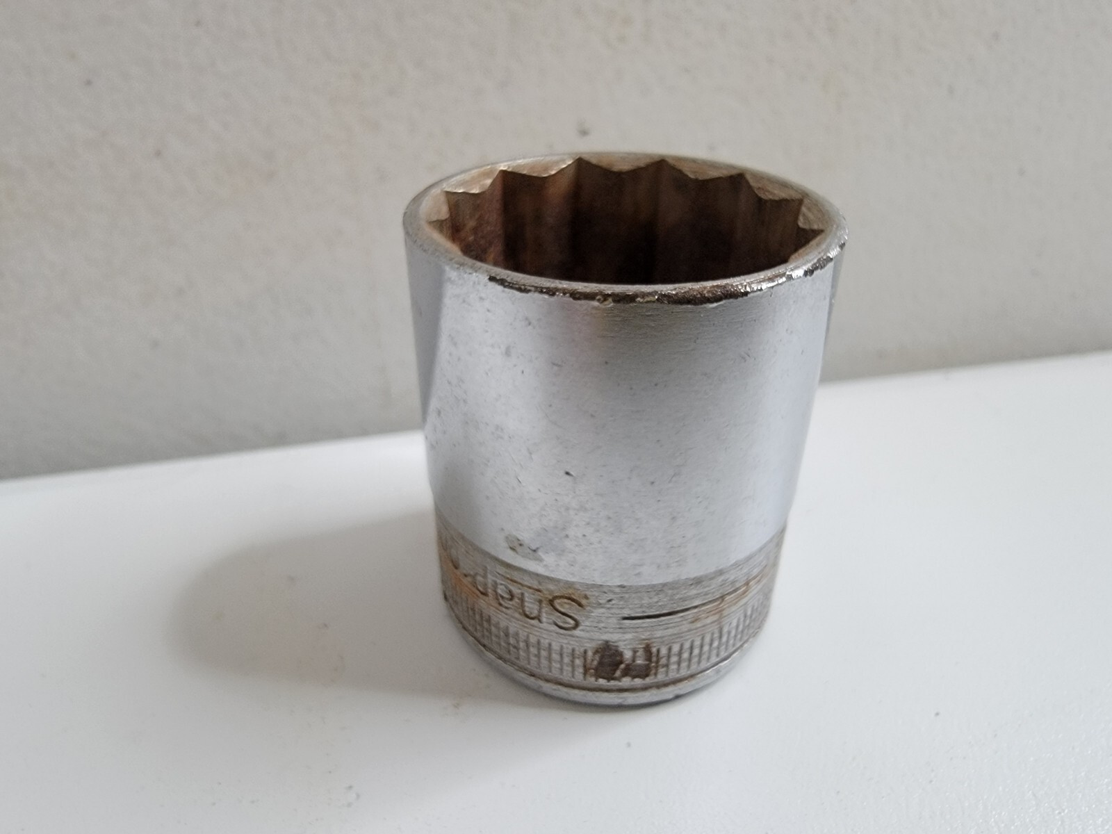 Snap-On Tools 1-Inch Socket SW-320 1/2 Inch Drive Chrome Made in USA Used