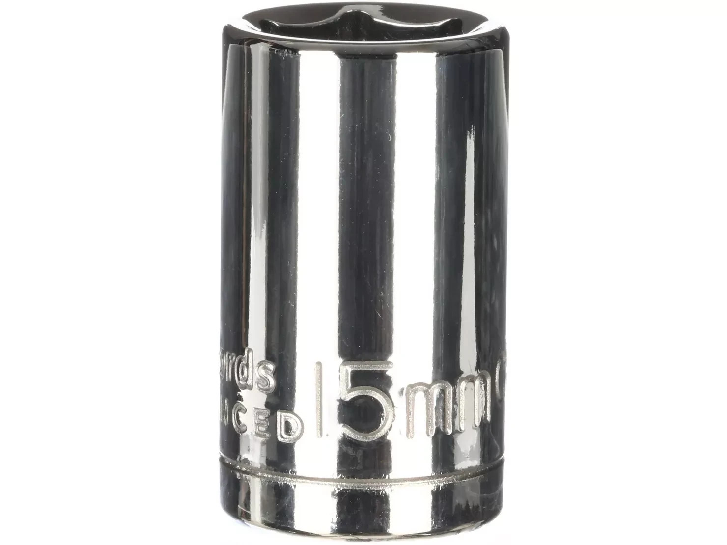 Halfords advanced 15mm 1/2» drive shallow socket 6 point chrome **FREE POST**