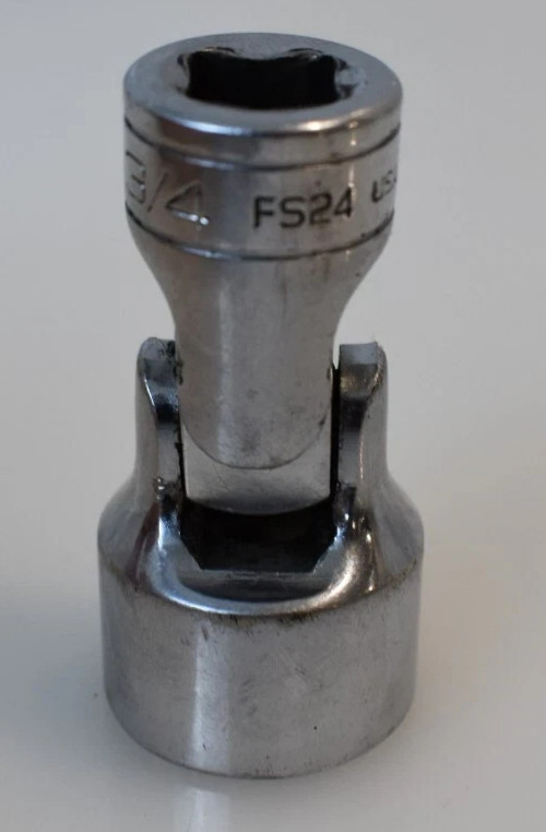 Snap on Tools FS24 3/4″ SAE Shallow Universal Socket 3/8″ Drive 6 Point USA