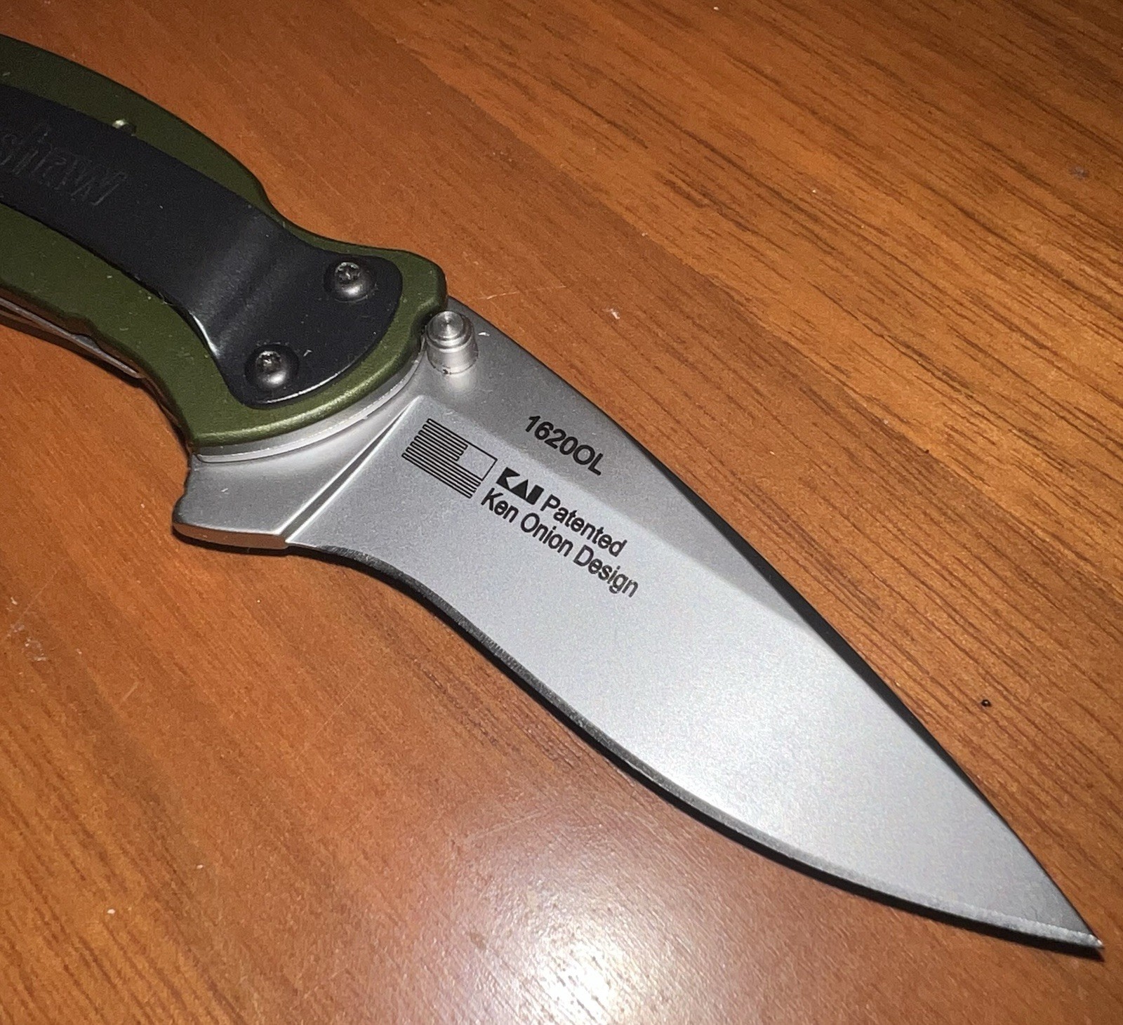 NEW! Kershaw Scallion Olive Drab 2.4” Pocket Knife (1620OL) – Ken Onion Design