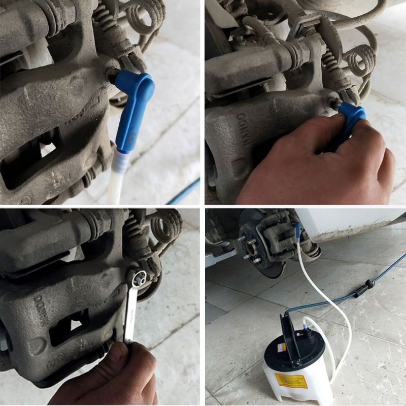 Oil Pumping Tube Universal Brake Fluid Changer Connector Exchange Tool Plastic