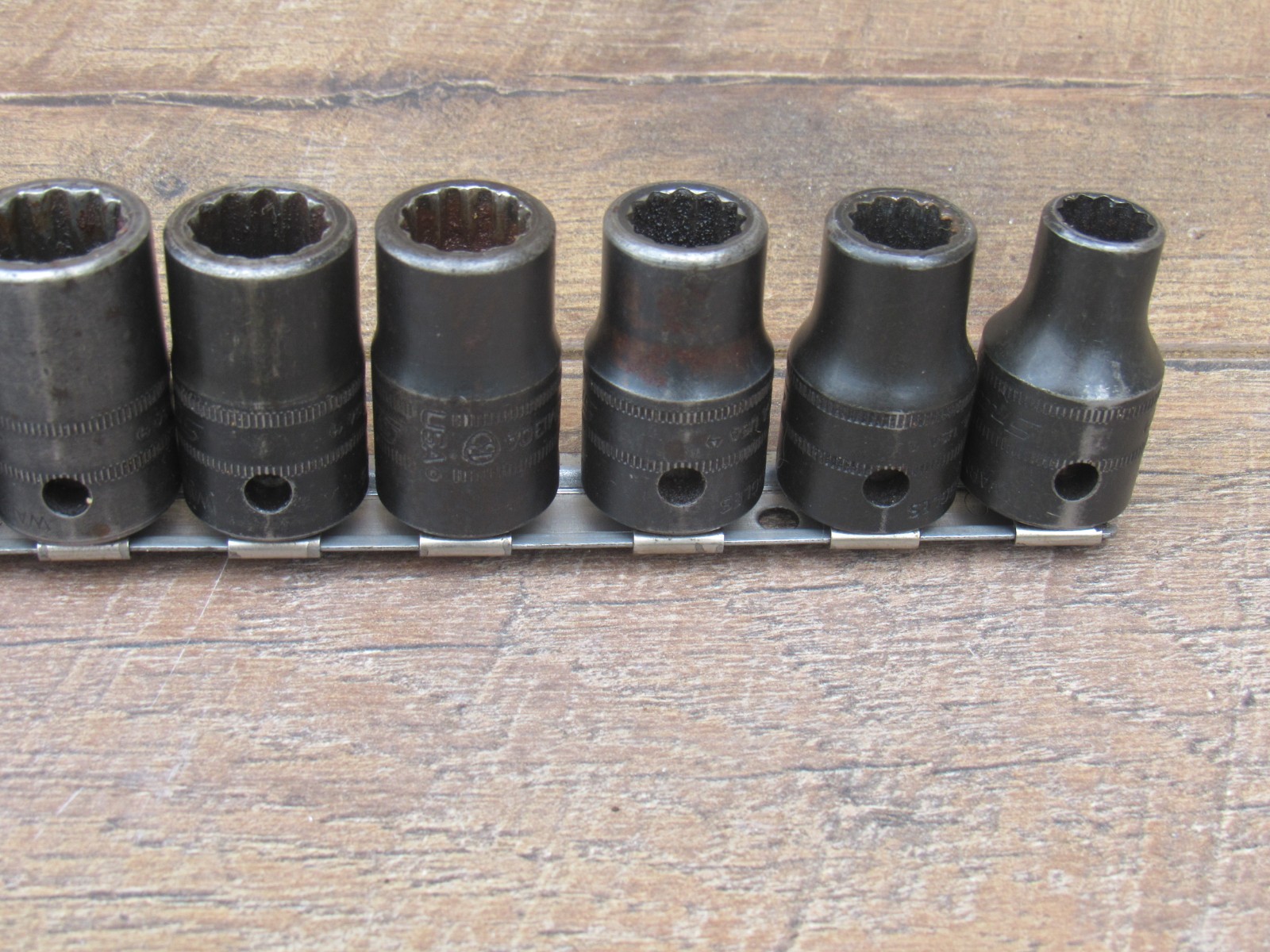 SNAP ON 10MM – 19MM 1/2″ DR METRIC 12 POINT SHALLOW IMPACT SOCKET IMDM100A – 190