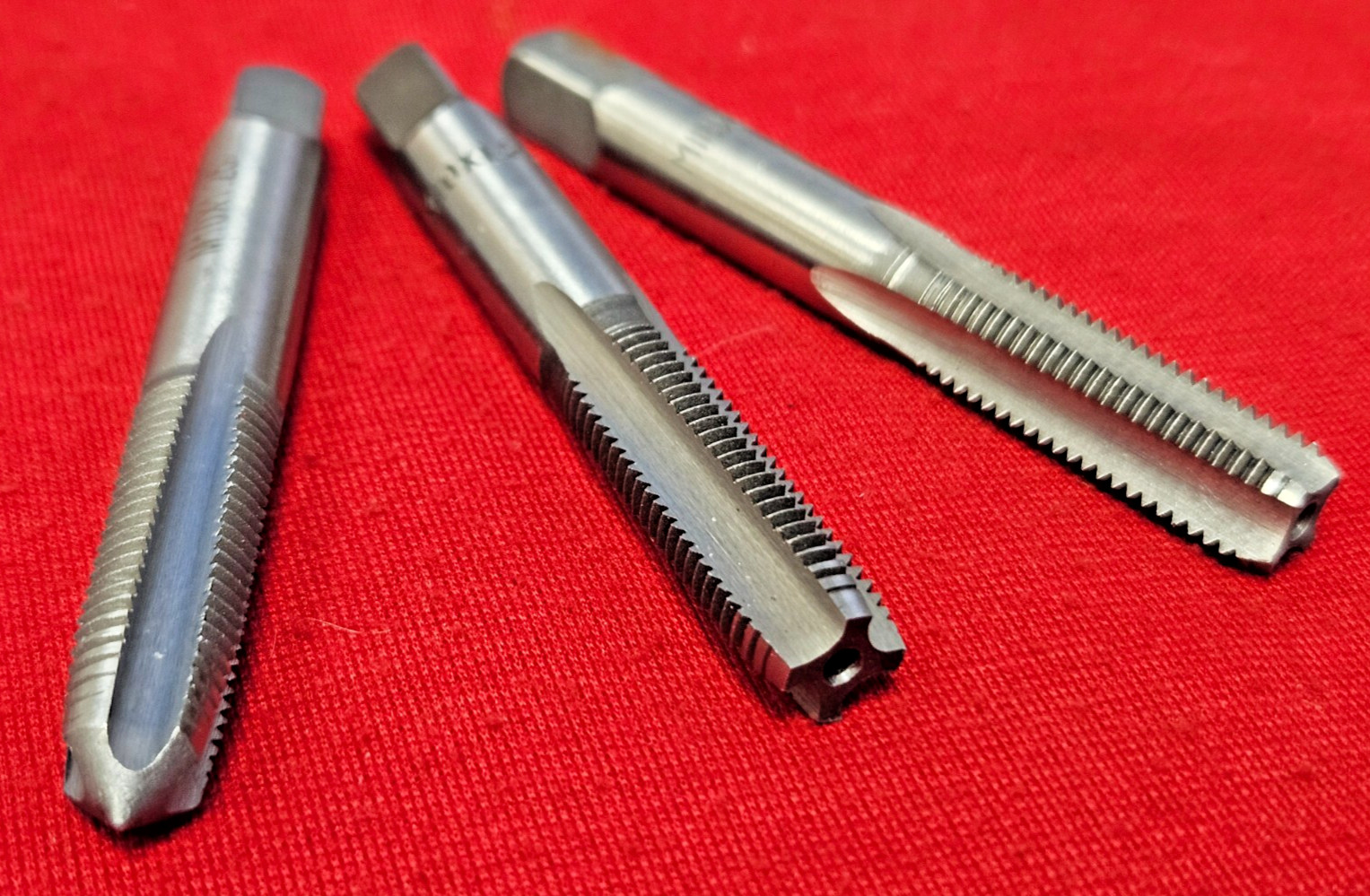 M10 x 1.25 Tap Set Irwin 2739 3PC USA Hanson Carbon Steel 10mm
