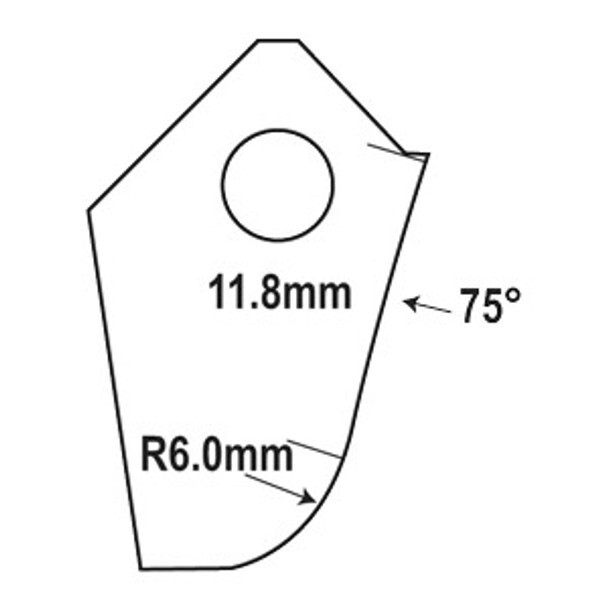 Goodson IFT-75R6B-HP : Valve Seat Cutter Blades