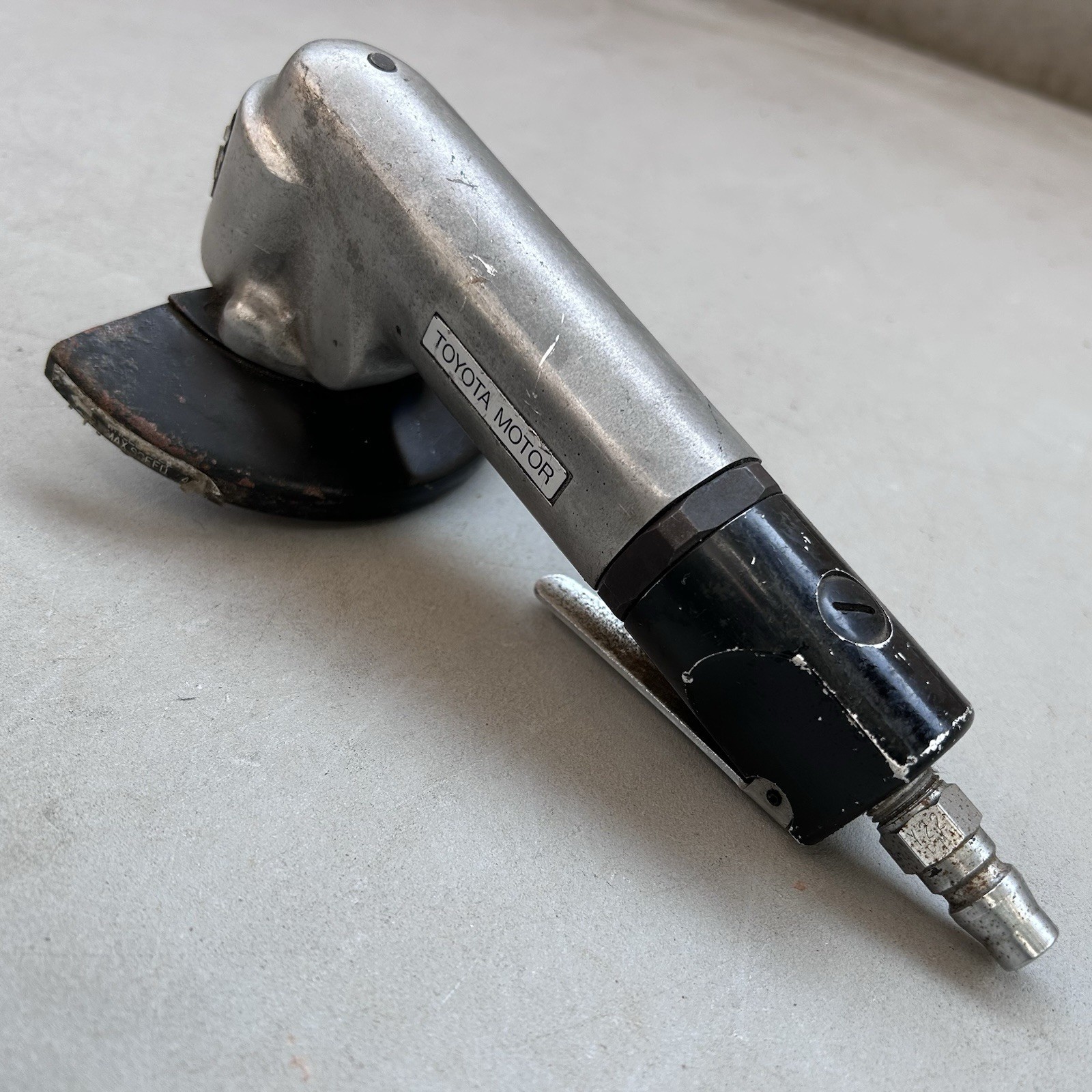 Vintage TOYOTA MOTOR Air Angle Grinder Original OEM Maintenance Tool Heavy Duty
