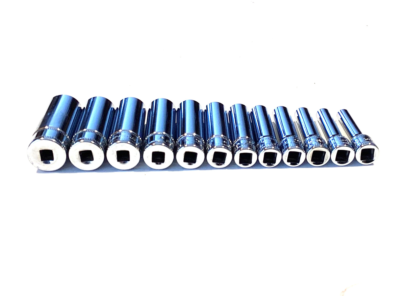 Snap On NEW 12 Piece 1/4″ Drive 6Pt Deep Metric Socket Set 112STMMY 5MM To 15MM