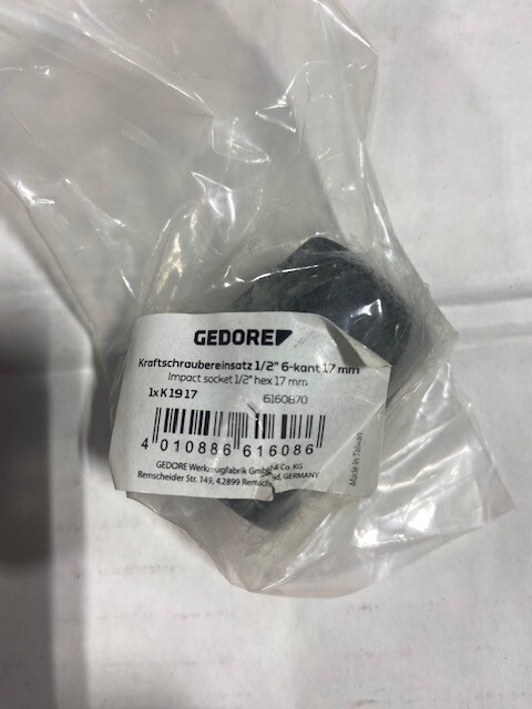 Gedore 14 piece Impact Socket Set 1/2″ Drive, Metric Plus Canvas Bag- NEW