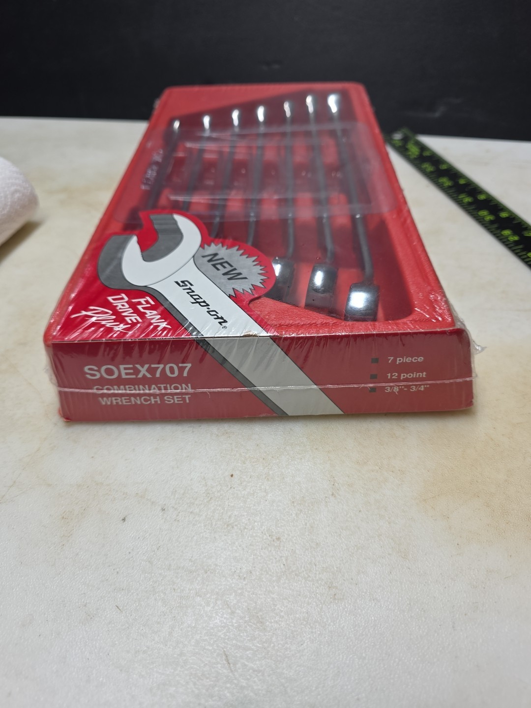 Snap on New Drive Flank SOEX707 Combination Wrench Set 3/8″-3/4″ Package Set