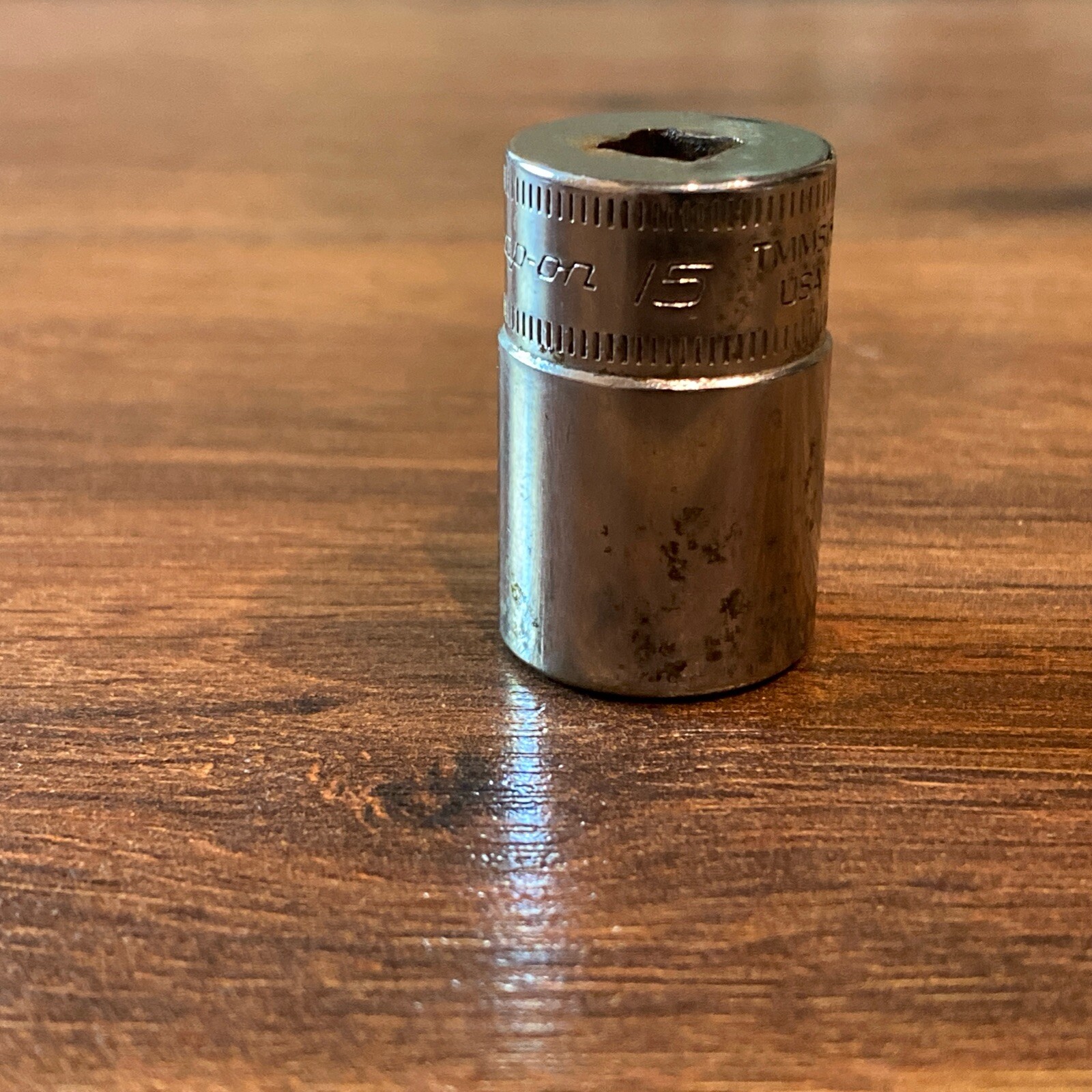 Snap On 15mm Semi Deep Socket 1/4″ Drive 6 Point TMMS15 USA