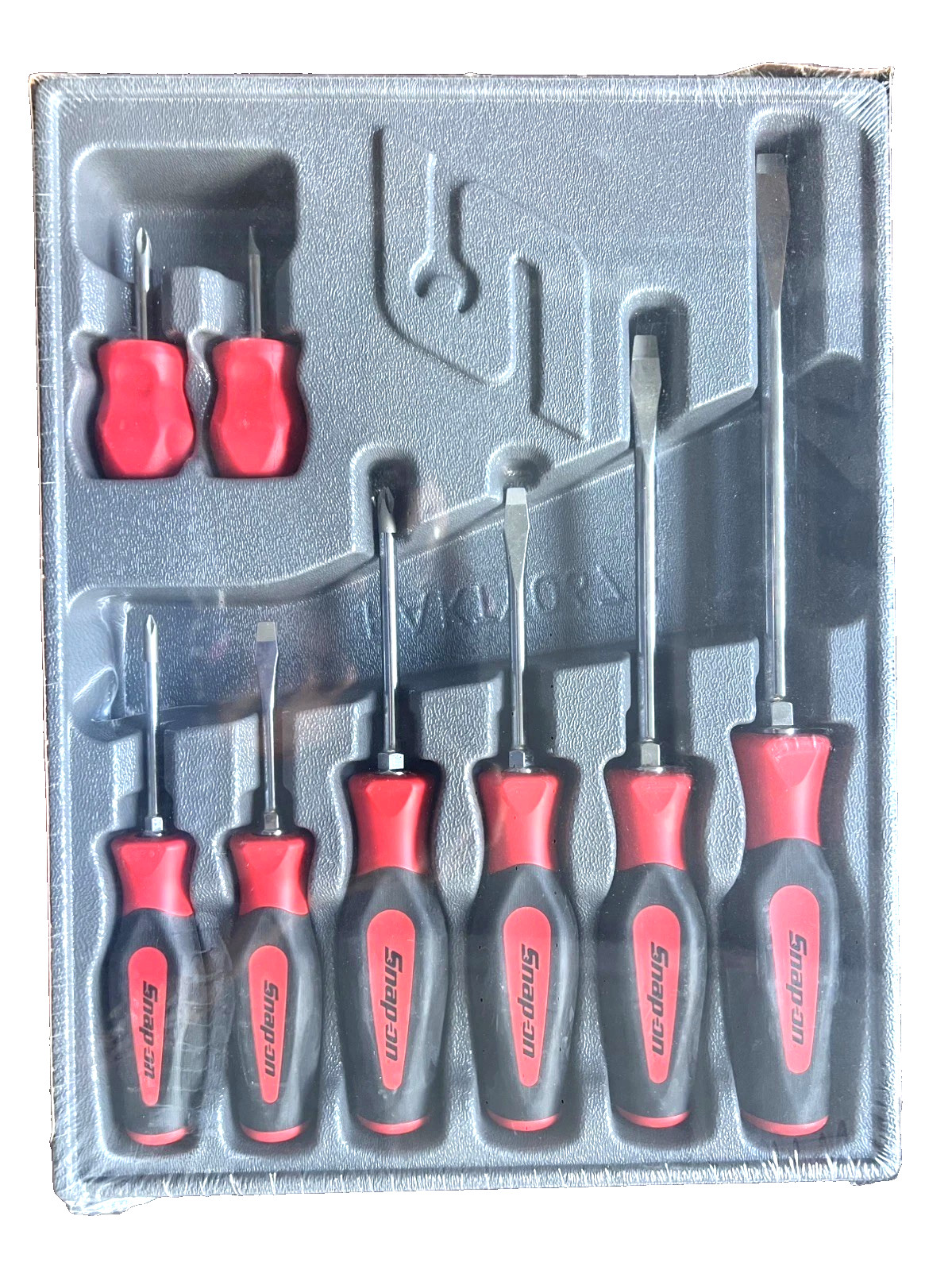 NEW Snap-on™ Instinct Red Soft Handled 8-piece Screwdriver SET SGDX80BR