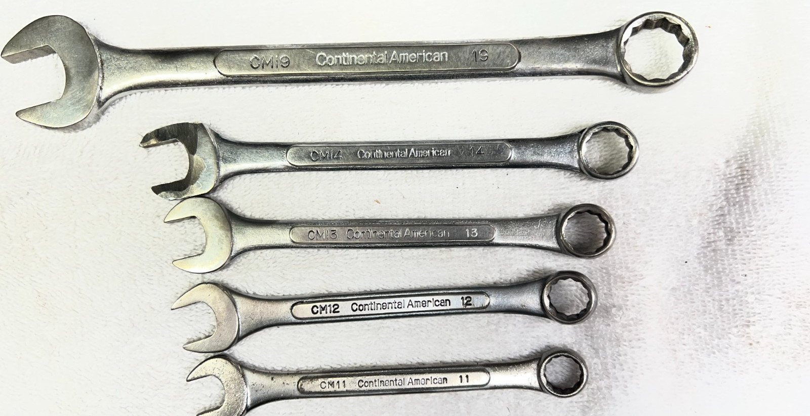 Continental America Wrenches 19/14/13/12/11mm Metric Lot of 5