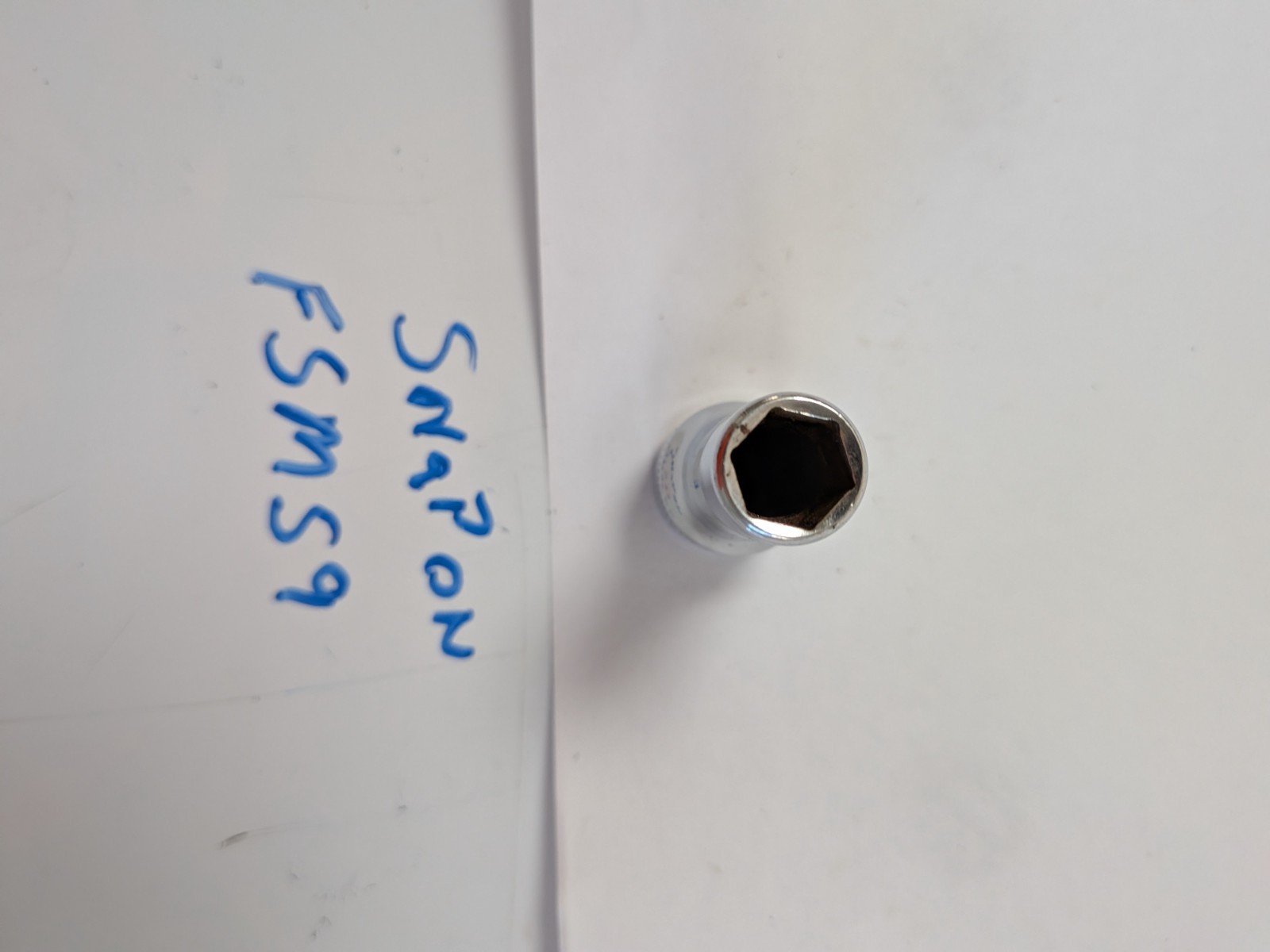 Snap-on USA 3/8″ Drive 9mm Metric 6PT Semi Deep Chrome Socket w8a2wht