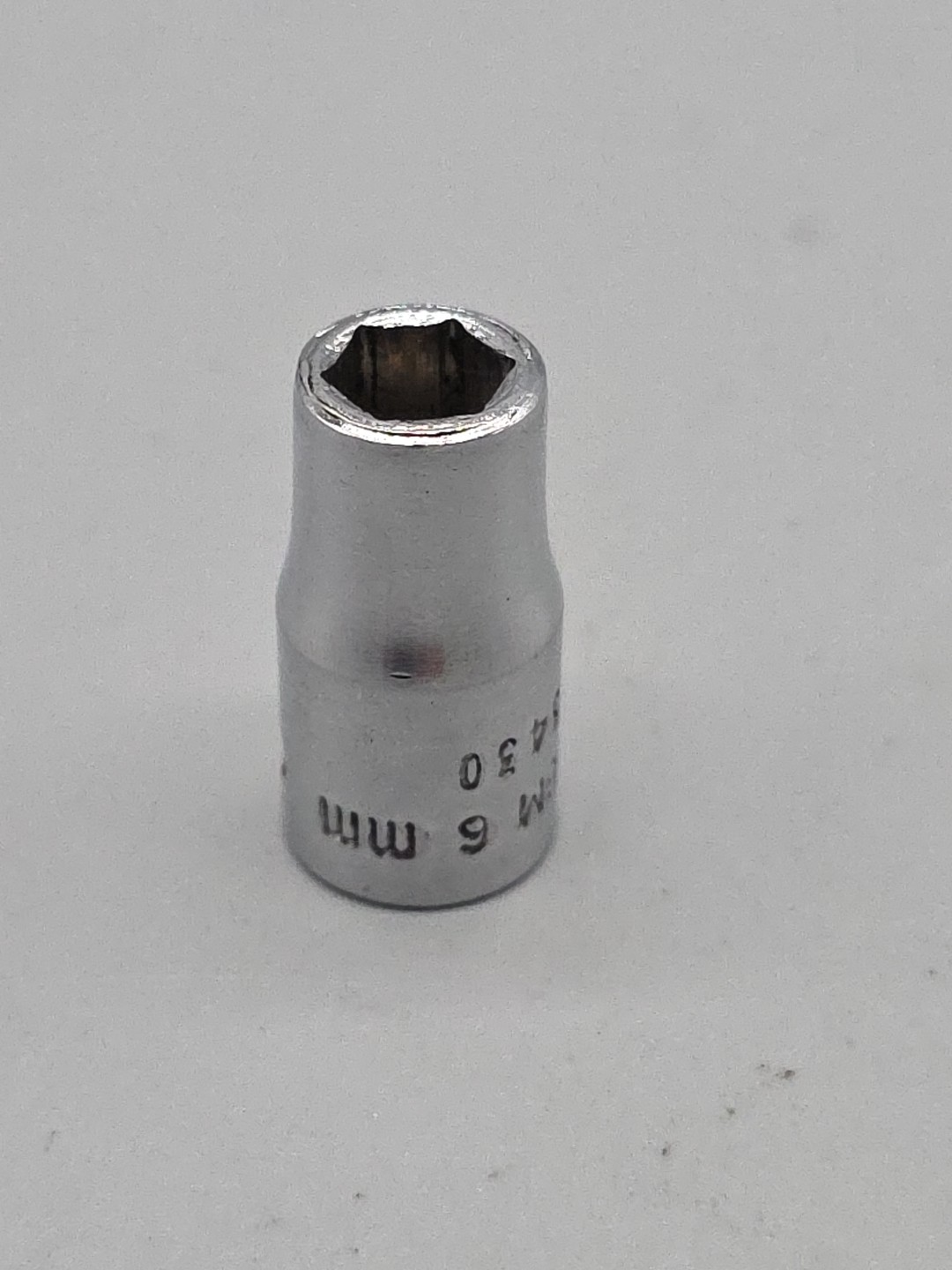Snap-on Tools 1/4″ Driv 6mm Metric 6pt Shallow Chrome Socket TM-6M USA