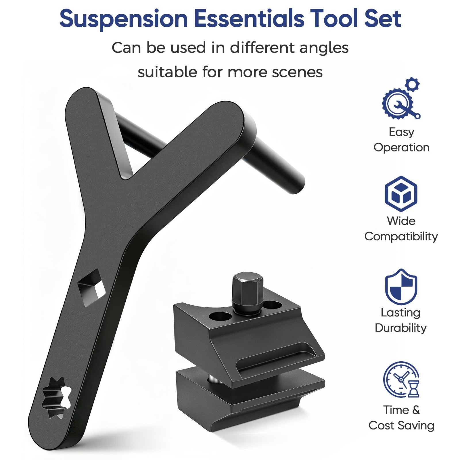 Heavy Duty Suspension Tool Set – Strut Spreader & Control Arm Prying Tools, Ball