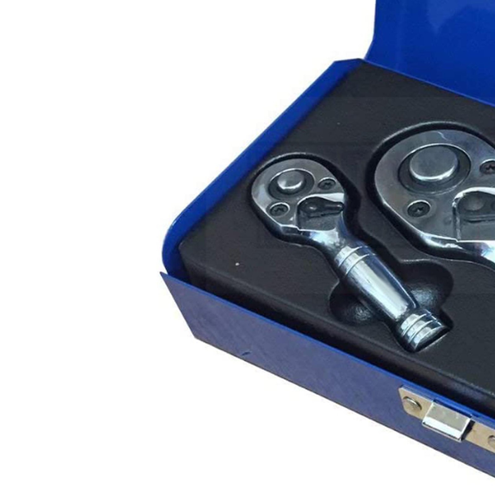 STUBBY RATCHET HANDLE SET 1/4″ 3/8″ 1/2″ DRIVE SHORT SOCKET WRENCHES 3PC