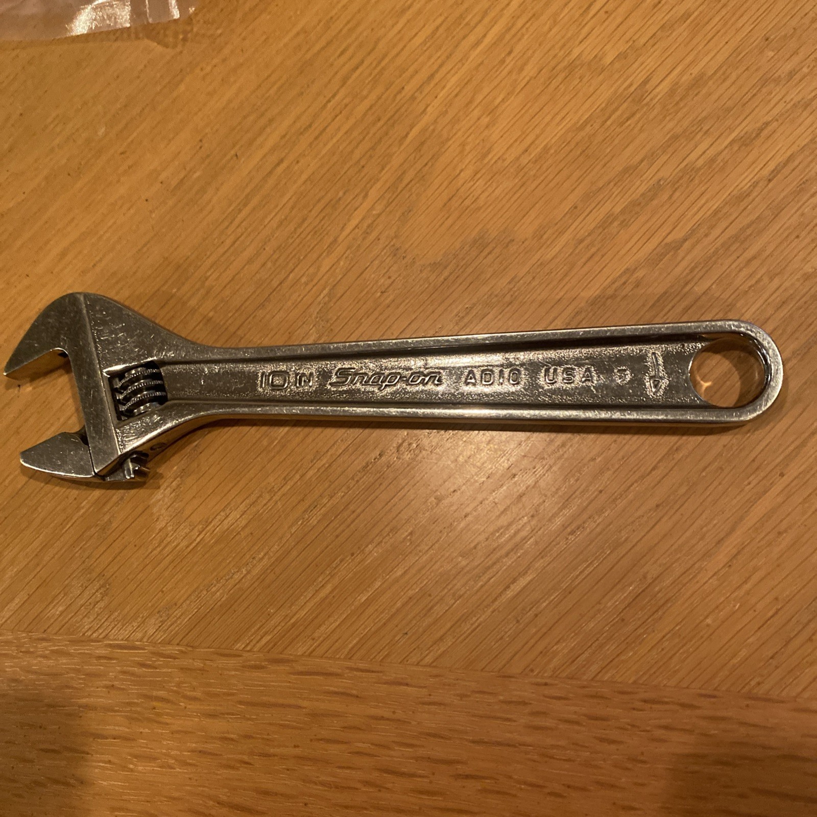 Snap-On Tools AD10 10″ 250mm Adjustable Wrench Chrome Made in USA
