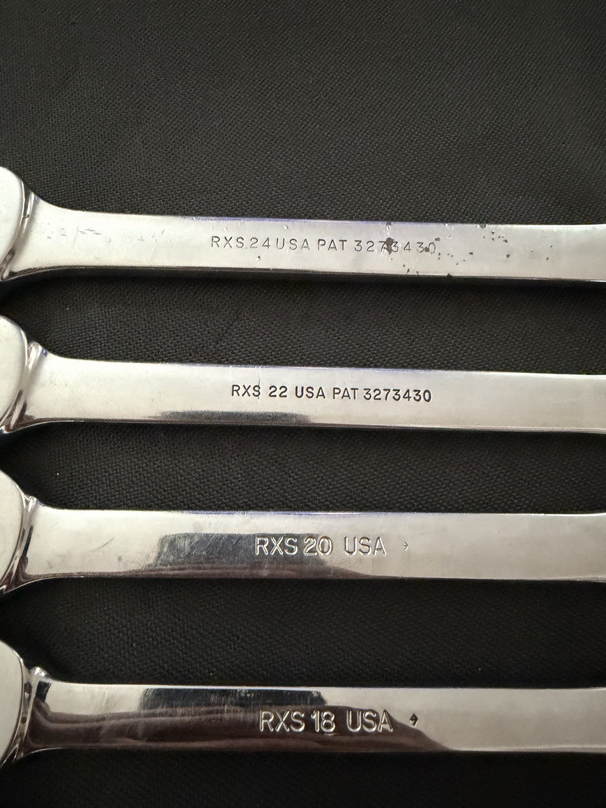 Snap-On Tools USA SAE Open-End RXS Flare Nut Combination Wrench SET of 7