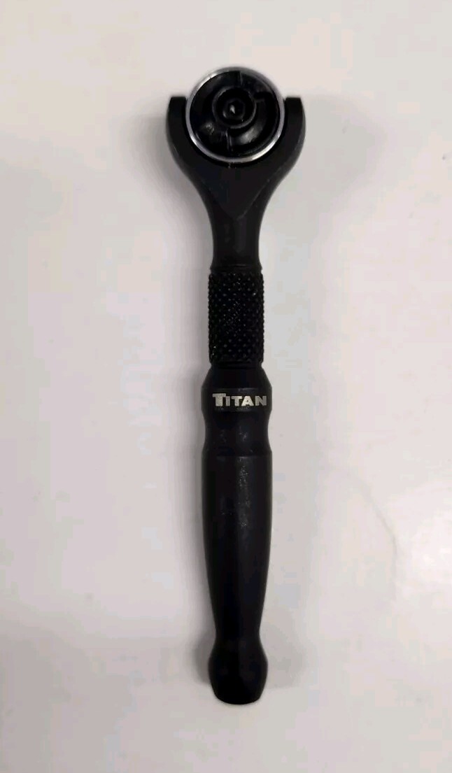 Titan 11313 1/4″ Drive 4″ Long Swivel Head Micro Ratchet 90T