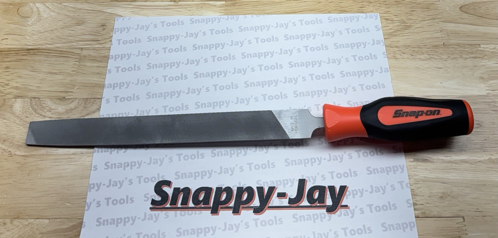 Snap-on Tools NEW ORANGE Soft Grip Flat 10” Length Blade Mill File SGHF616B 10MA