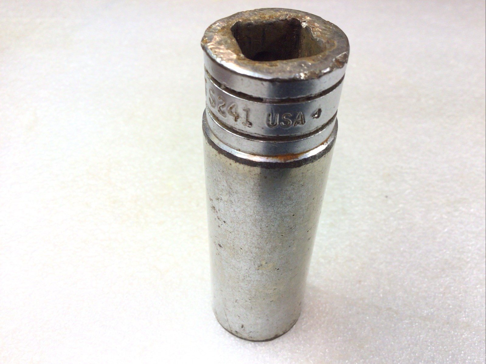 Snap On #TS241 – Chrome, 3/4” SAE, 6 Point, Deep, Socket, 1/2″ Drive-USA-