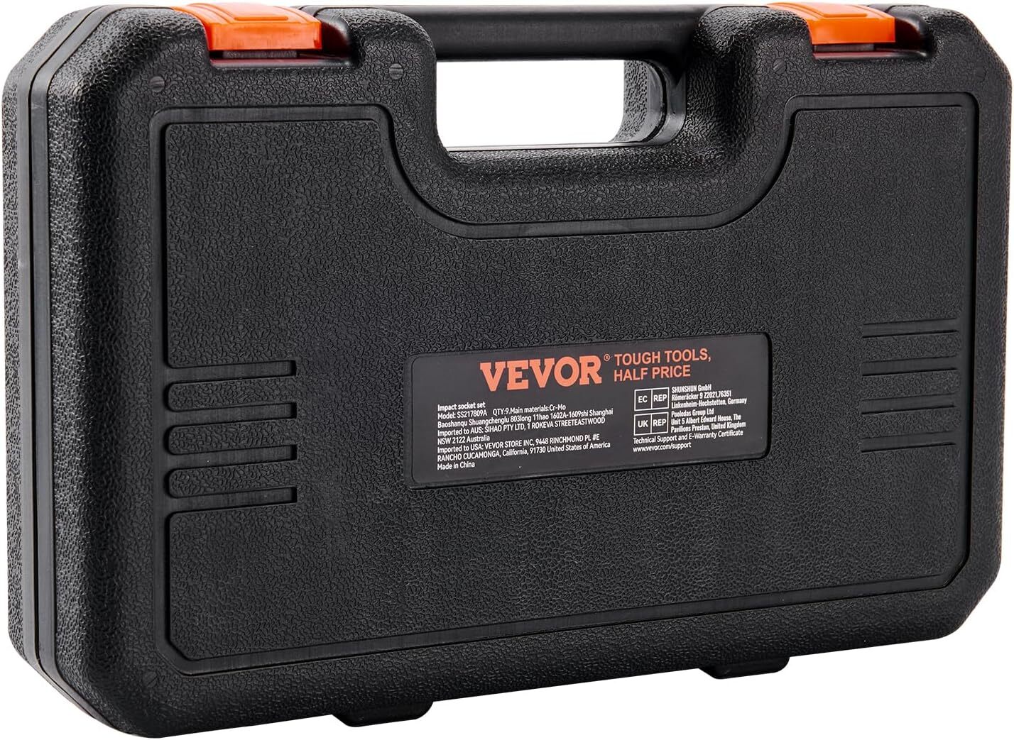 1/2″ Drive Impact Socket Set, 9 Piece Deep Socket Set Metric 29-38mm