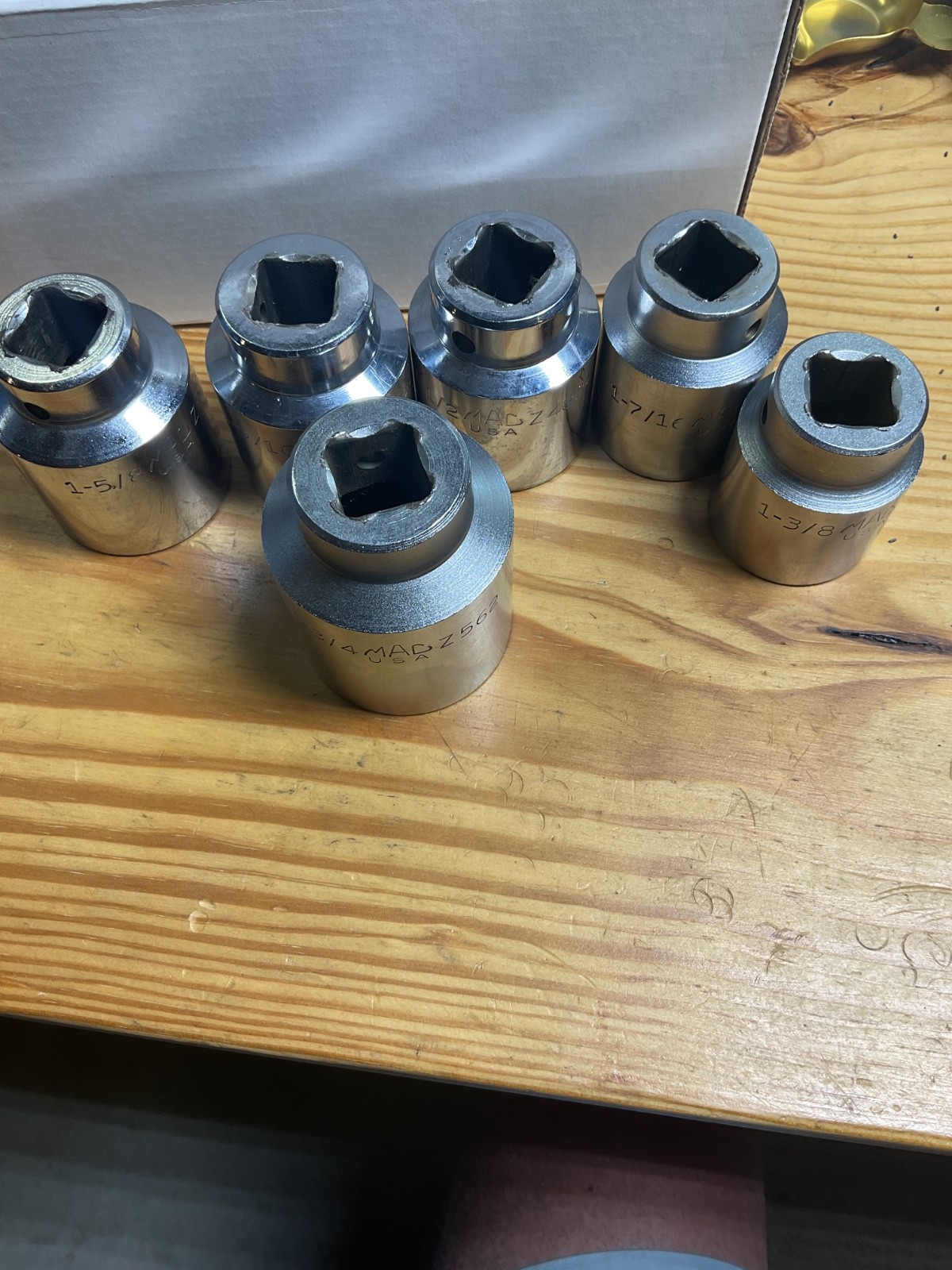 6 MAC Tools 3/4” Drive 12 Point Sockets Z 1-3/4 1-5/8 1-9/16 1-1/2 1-7/16 1-3/8