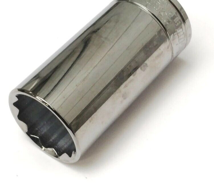 BLUE-POINT Tools BLPLM3818, 3/8″ DRIVE, 18MM SOCKET, DEEP/HIGH, 12 POINT.