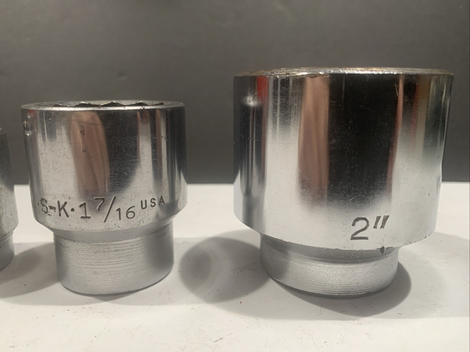 3/4 “ Drive 7 piece SAE Socket Set. Mac , S-K , True Craft & Unbranded ￼￼