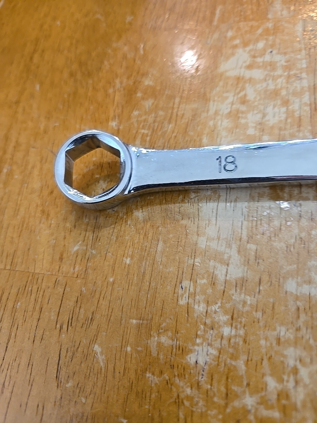 Mac Tools 18MM 6PT Chrome Combination Wrench M18CHLR