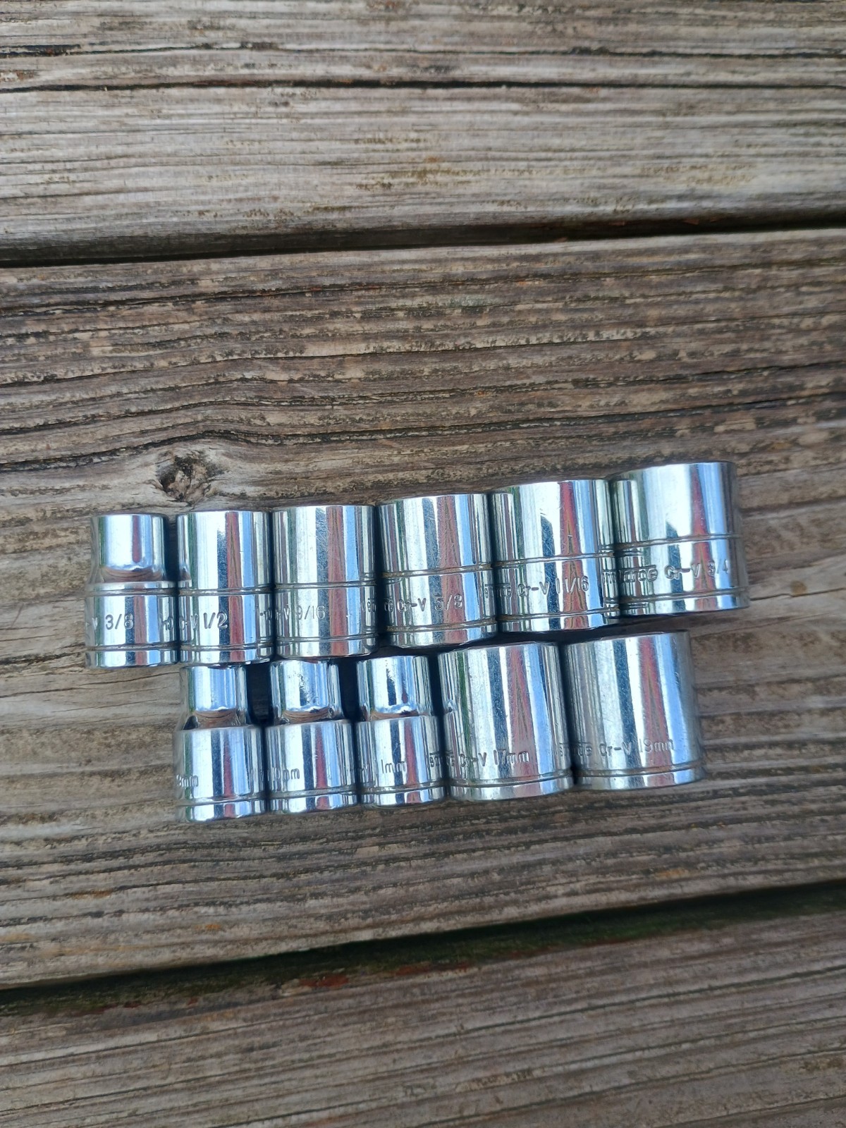 11 Pc Workforce 3/8″ Drive 6 Point Sockets Metric & SAE