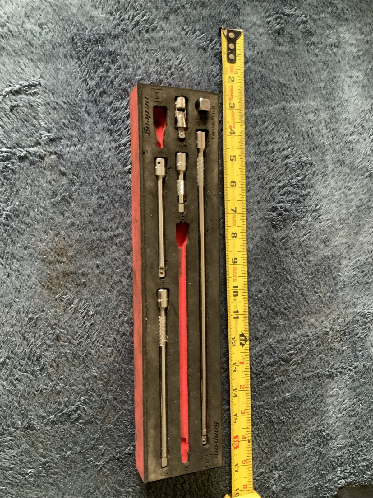 Snap On 1/4” Dr Extension Set….missing 2pc….see Descrip….foam Tray…