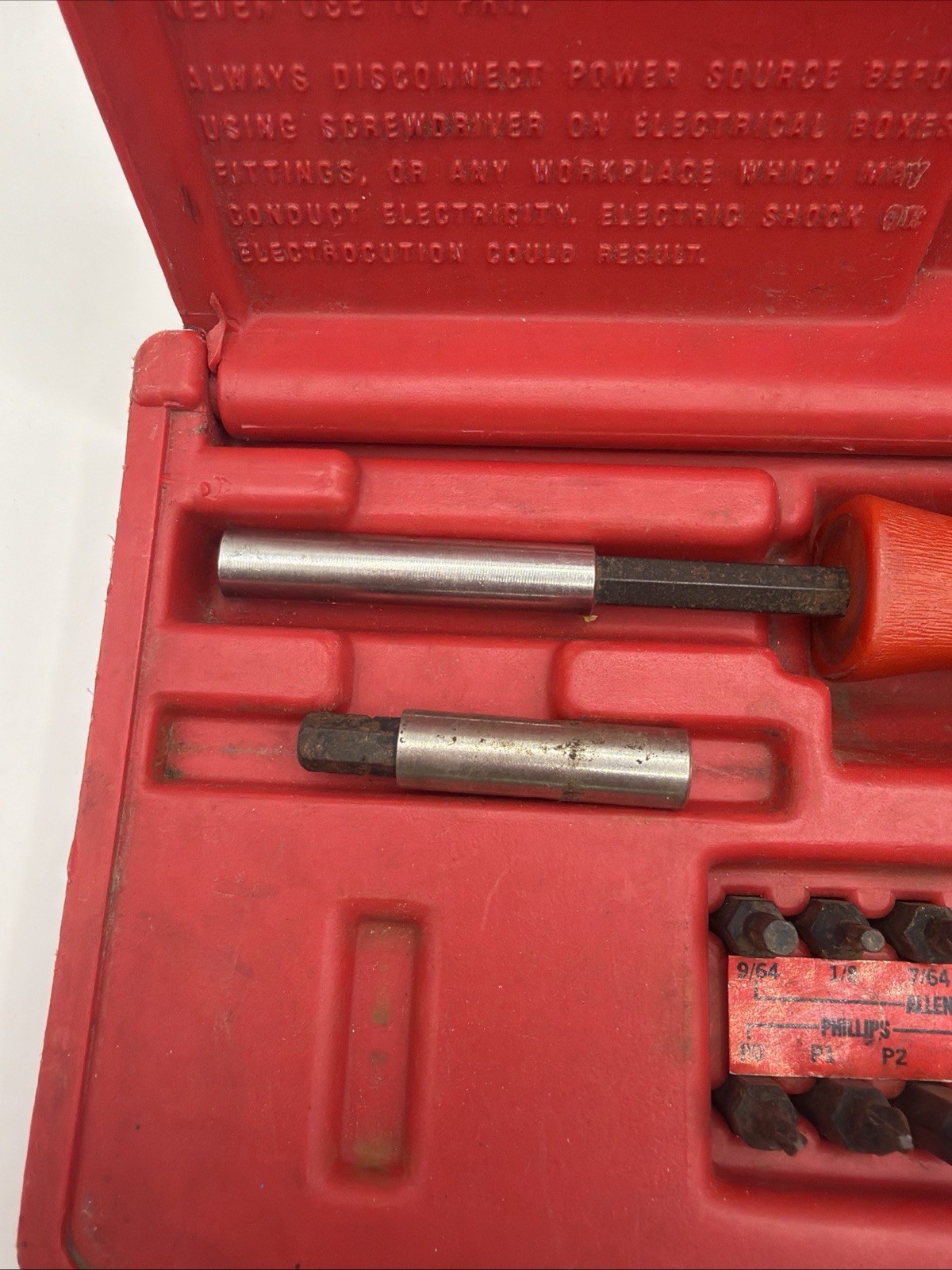Rare Mac Tools USA Comfort Hard Red Handle Magnetic Screwdriver Sbd29SA Pm6A. B