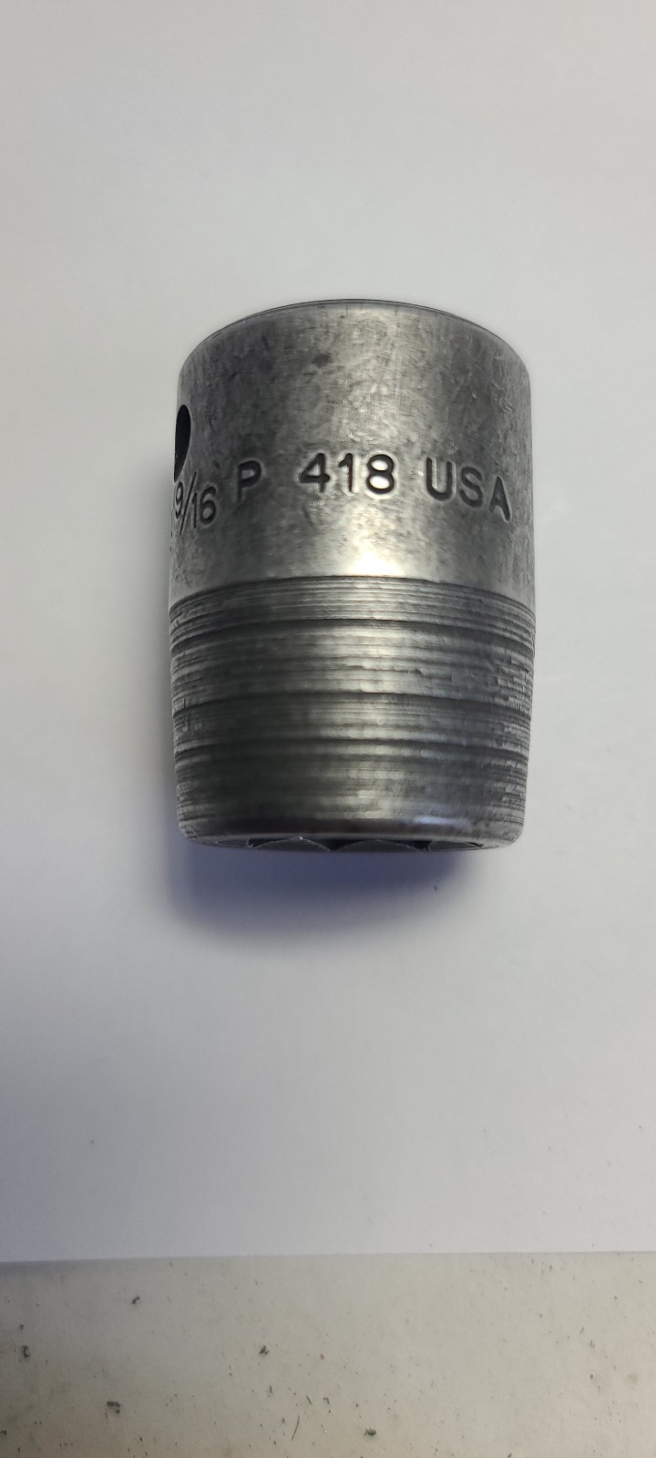 Snap-on Tools Double Square Impact Socket 9/16 SAE, 8 Point 1/2 Drive P418