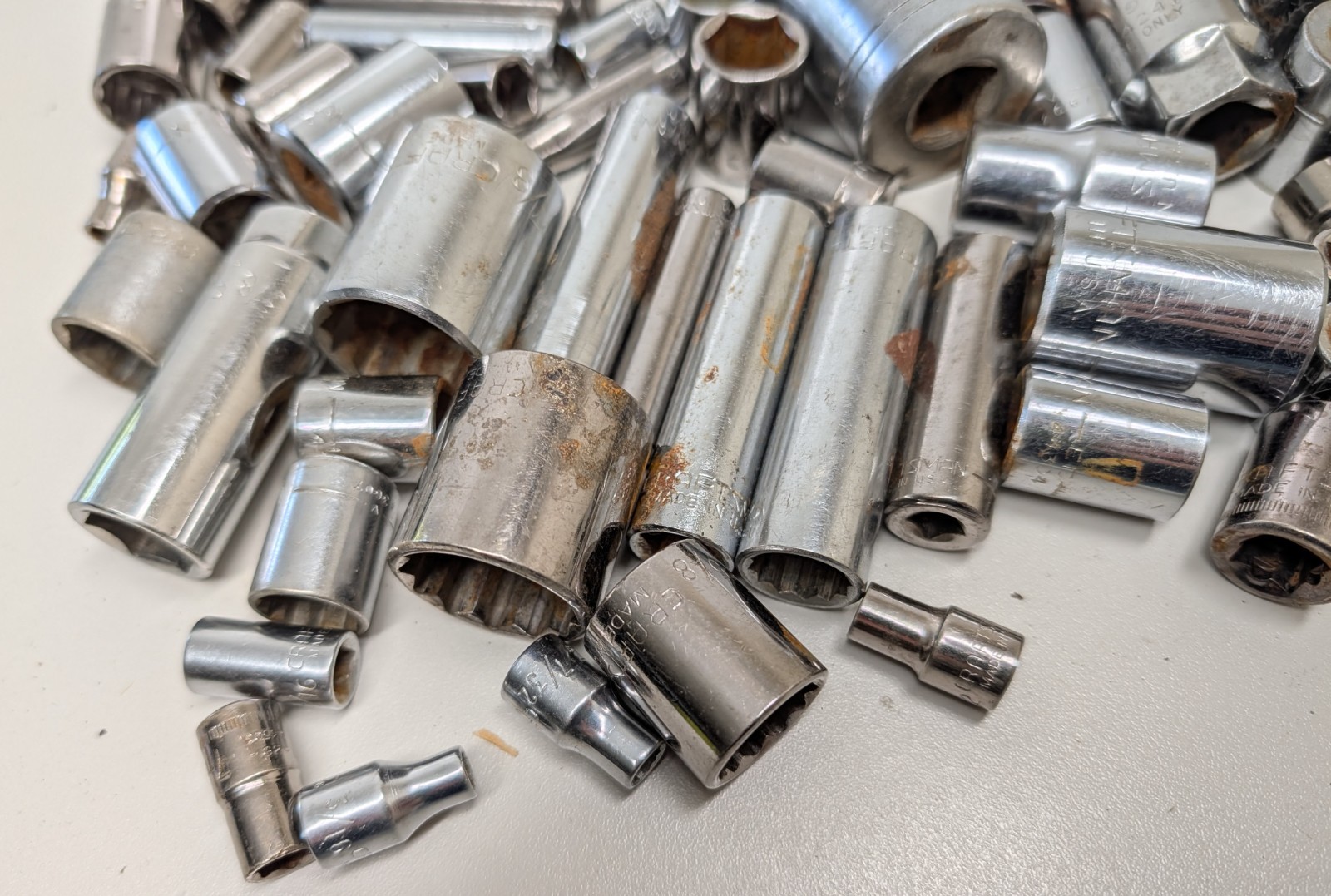 6+ LBS Craftsman Socket Various Sockets Various Sizes Drives Vintage USA AS-IS