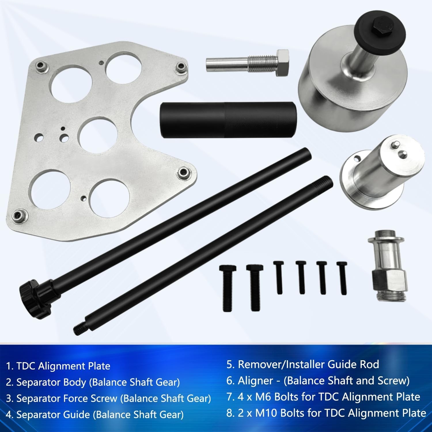 ZKTOOL Balance Shaft Tool Kit for Jaguar Land Rover AJ200 2.0L Diesel Engine
