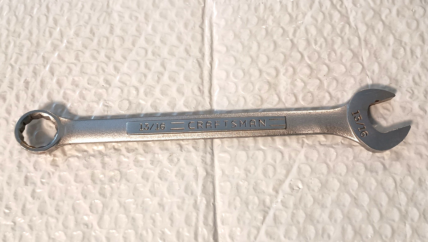 CRAFTSMAN TOOLS USA VV44702, 13/16″ COMBINATION WRENCH, 10.25″ LONG, 12 POINT.